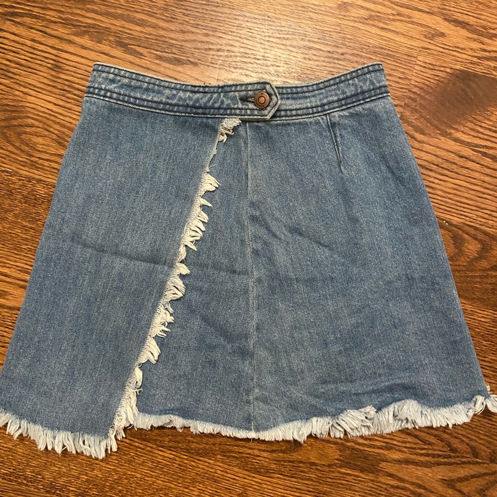 Pistola Wrap Jean Skirt XS